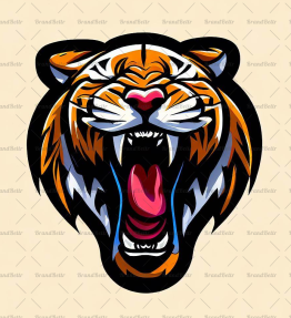 Brüllender Tiger